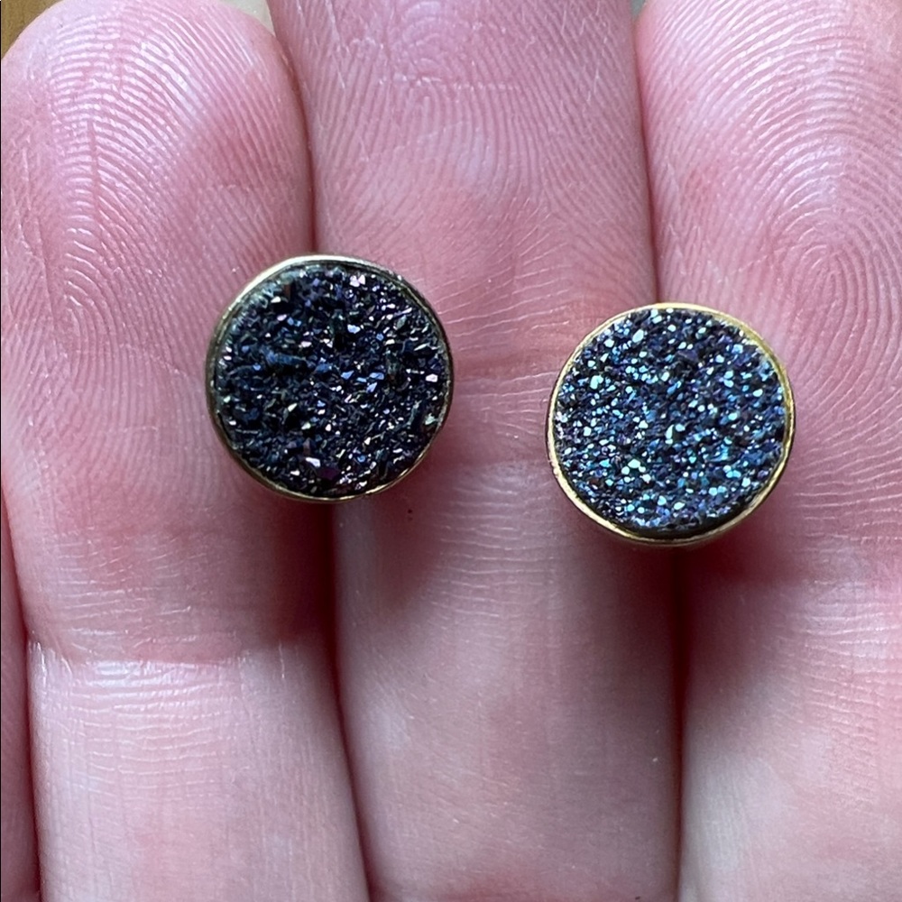 Druzy Stud Earrings